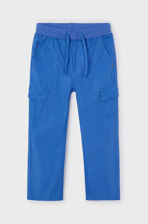 Mayoral pantaloni per bambini cargo colore blu