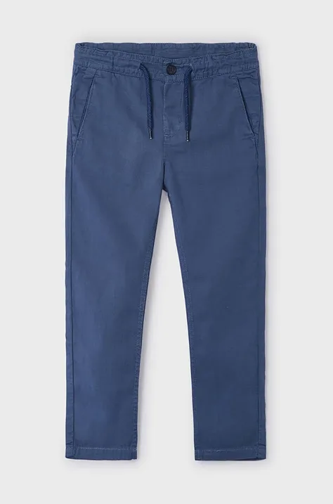 Mayoral pantaloni con aggiunta di lino bambino/a colore blu
