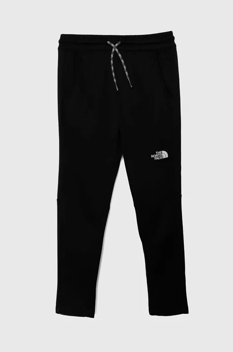Детские спортивные штаны The North Face NEVER STOP PANT цвет чёрный с принтом