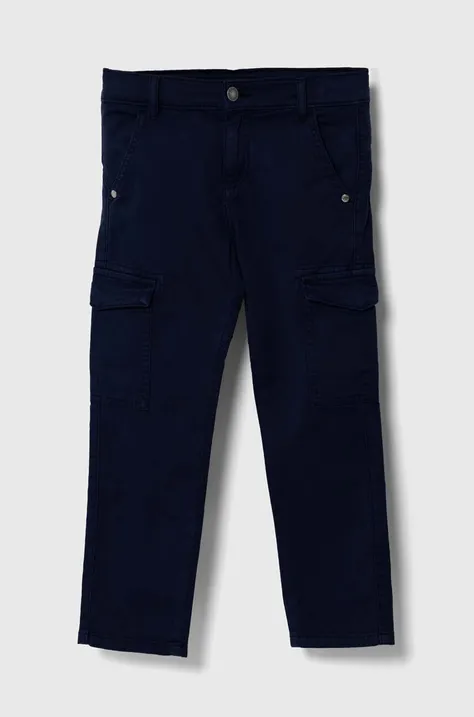 Otroške hlače Guess mornarsko modra barva