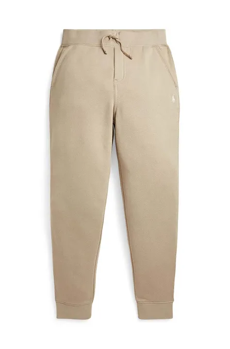Polo Ralph Lauren pantaloni de trening pentru copii culoarea bej, neted, 323799362032