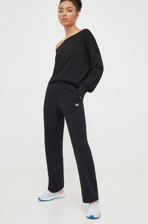 Dkny melegítőnadrág fekete, sima, DP3P3406