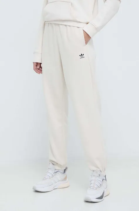 Tepláky adidas Originals Essentials Fleece Joggers béžová barva, s aplikací, IA6436