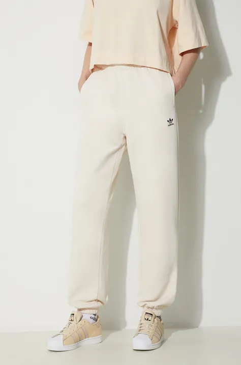 Παντελόνι φόρμας adidas Originals Essentials Fleece Joggers χρώμα: μπεζ, IA6436