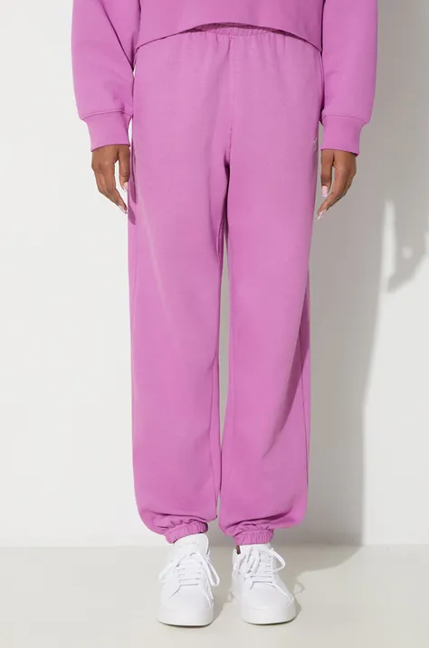 Спортивные штаны adidas Originals Essentials Fleece Joggers цвет розовый однотонные IR5964
