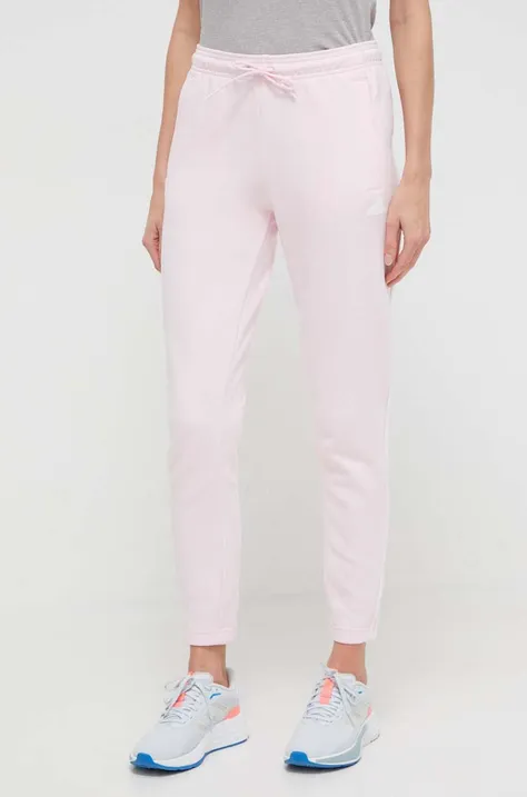 adidas pantaloni de trening culoarea roz, cu imprimeu IS3676