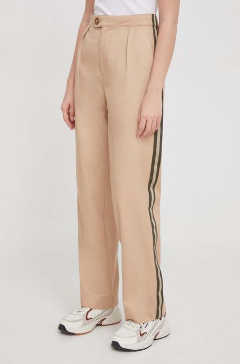 Παντελόνι Pepe Jeans SUSANNE SUSANNE χρώμα: μπεζ PL211693