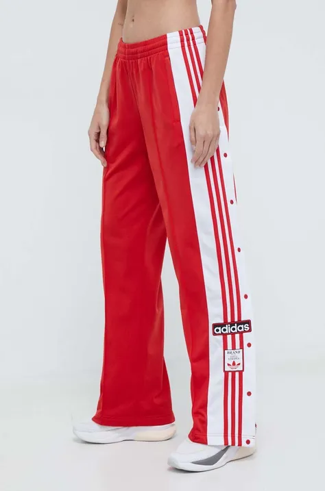 Tepláky adidas Originals Adibreak Pant červená barva, vzorované, IP0620