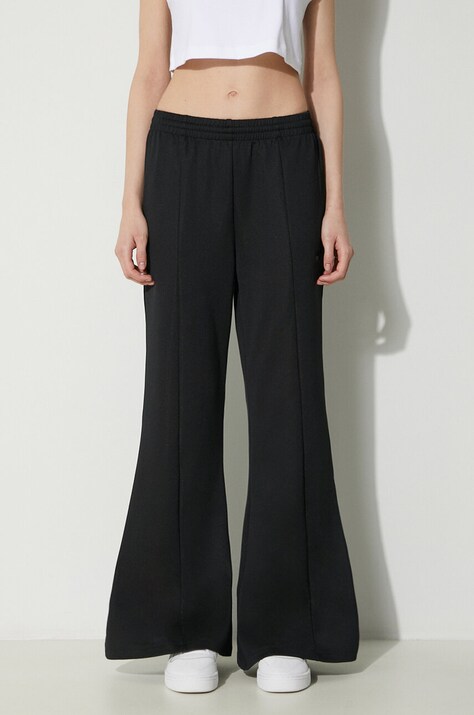 adidas Originals pantaloni de trening Flared culoarea negru, uni, IT9240