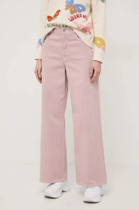 Weekend Max Mara jeansy Cannes damskie kolor różowy 2415131061600