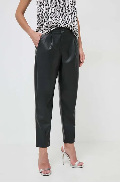 Liu Jo pantaloni femei, culoarea negru, drept, medium waist