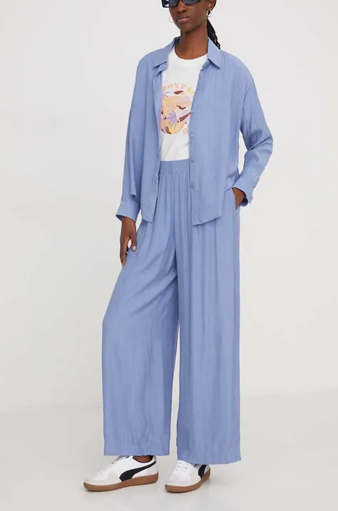 Kalhoty Abercrombie & Fitch dámské, široké, high waist