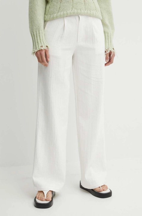 Résumé pantaloni in cotone AnselRS Pant colore bianco  20611125