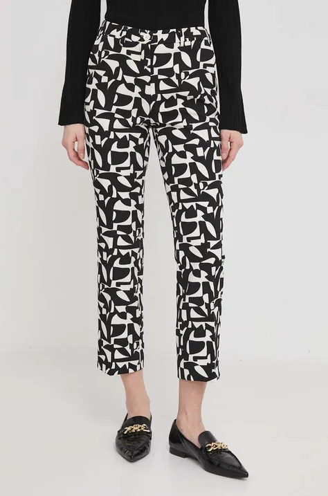 Kalhoty Sisley dámské, jednoduché, medium waist