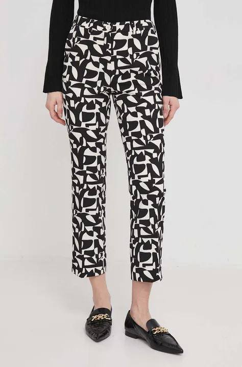 Sisley pantaloni femei, drept, medium waist