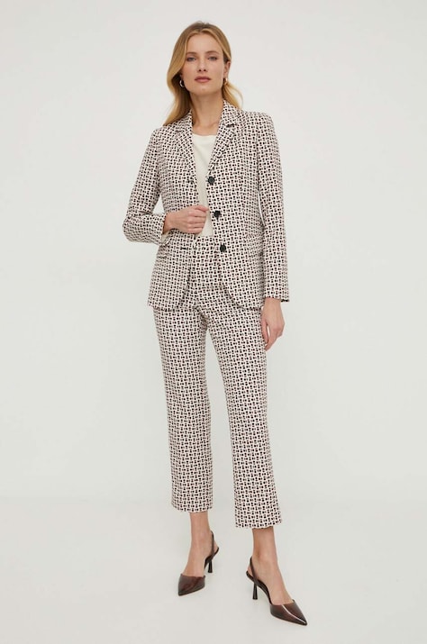 Sisley pantaloni femei, drept, medium waist