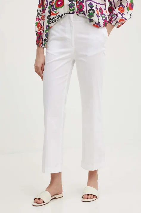 Παντελόνι Sisley χρώμα: άσπρο