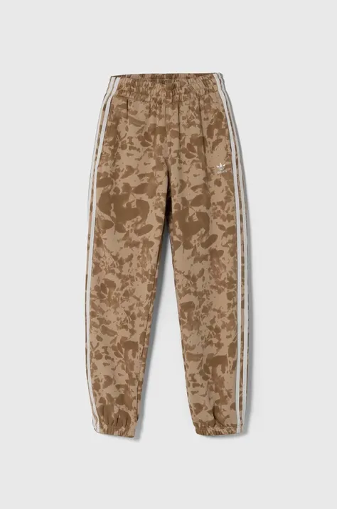 adidas Originals spodnie dresowe bawełniane kolor brązowy wzorzyste IX5997