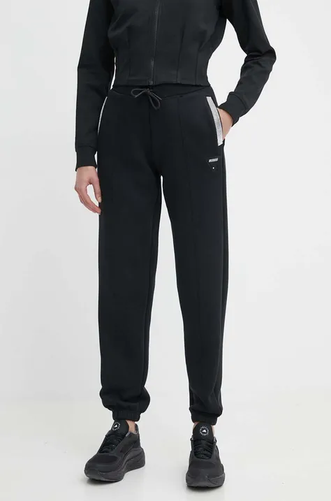 Guess pantaloni de trening KIARA culoarea negru, cu imprimeu, V4GB14 FL04P