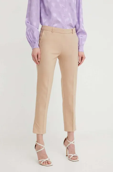 Morgan pantaloni donna colore beige