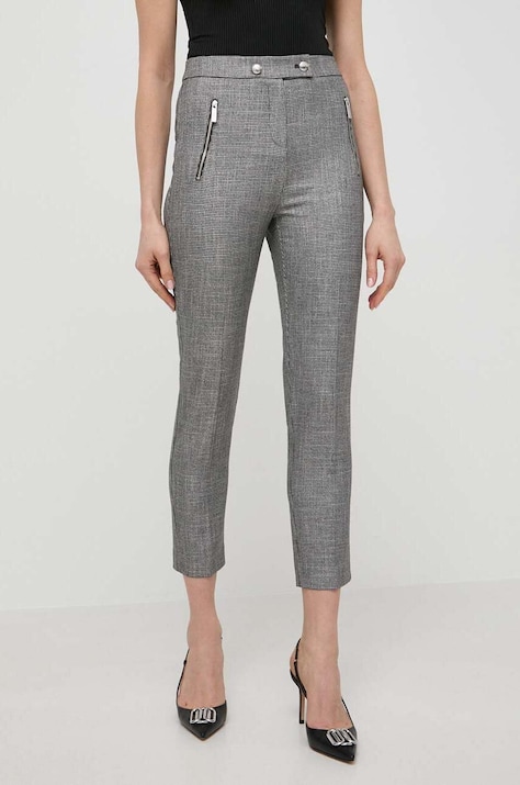 Morgan pantaloni femei, fason tigareta, high waist