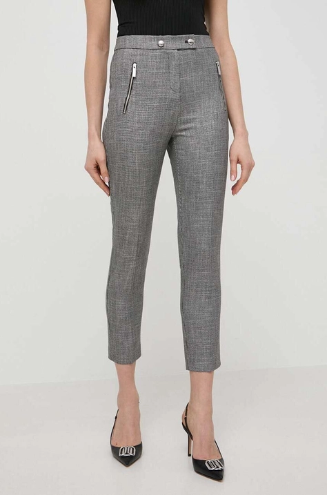 Morgan pantaloni femei, fason tigareta, high waist