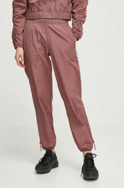 Тренировочные брюки Calvin Klein Performance цвет розовый однотонные