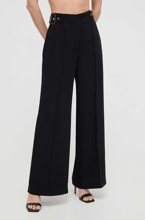 Kalhoty Marciano Guess DIANE dámské, černá barva, široké, high waist, 4GGB02 7068A