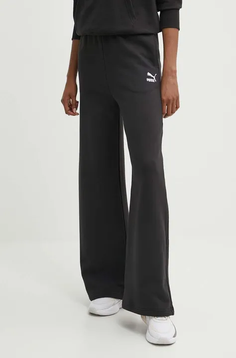 Puma pantaloni de trening din bumbac BETTER CLASSIC culoarea negru, uni, 624235