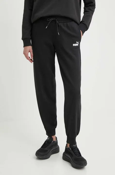Puma pantaloni de trening culoarea negru, cu imprimeu 678744