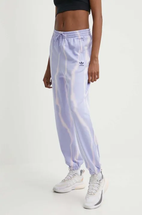 adidas Originals pantaloni da jogging in cotone colore violetto IS2490