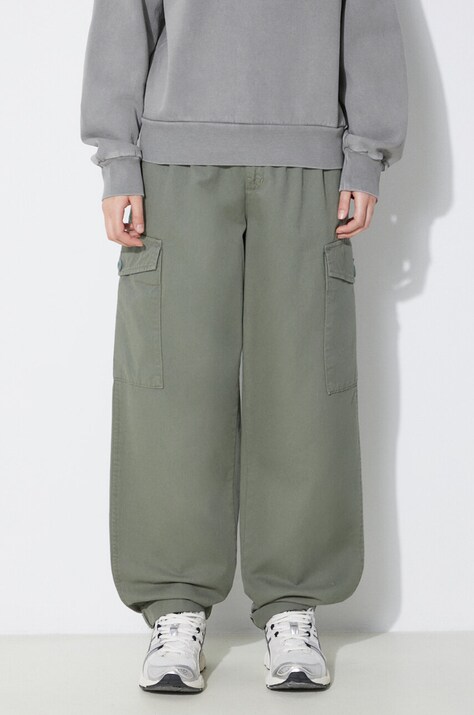 Βαμβακερό παντελόνι Carhartt WIP Collins Pant χρώμα: πράσινο, I029789.1YFGD