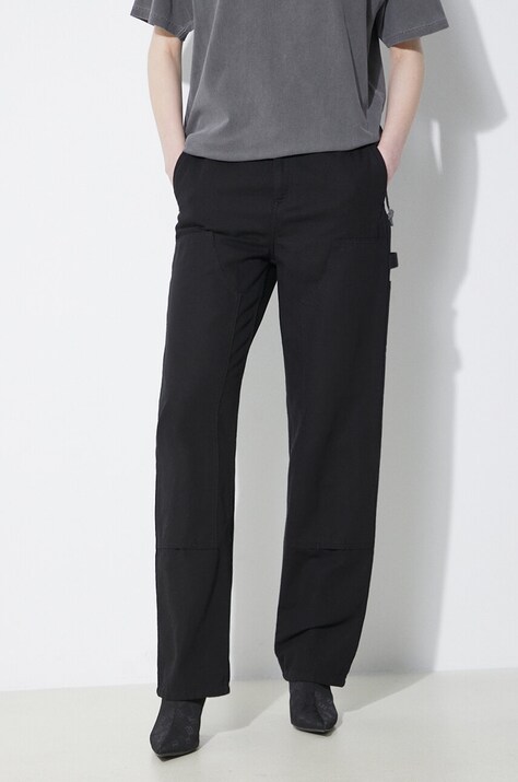Παντελόνι Carhartt WIP Pierce Double Knee Pant χρώμα: μαύρο, I033139.8902
