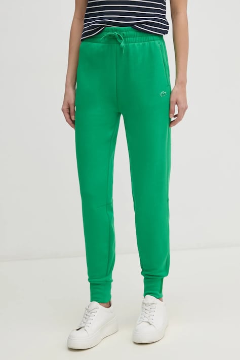 Спортивные штаны Lacoste цвет чёрный однотонные XF0343
