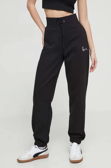 Спортивні штани Karl Kani колір чорний з аплікацією