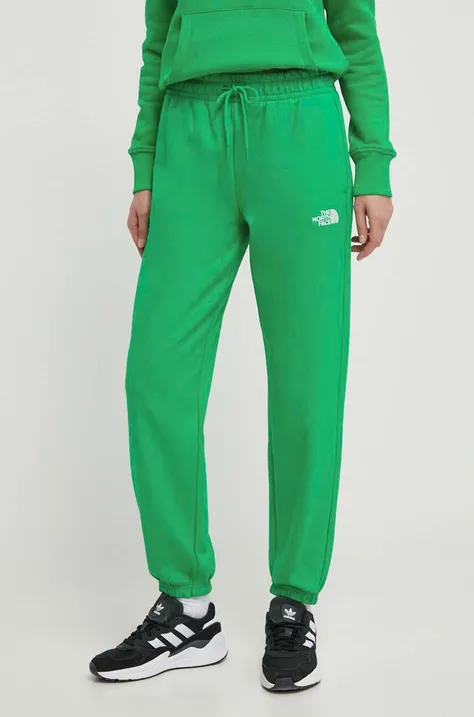Спортивные штаны The North Face цвет зелёный однотонные NF0A7ZJFPO81