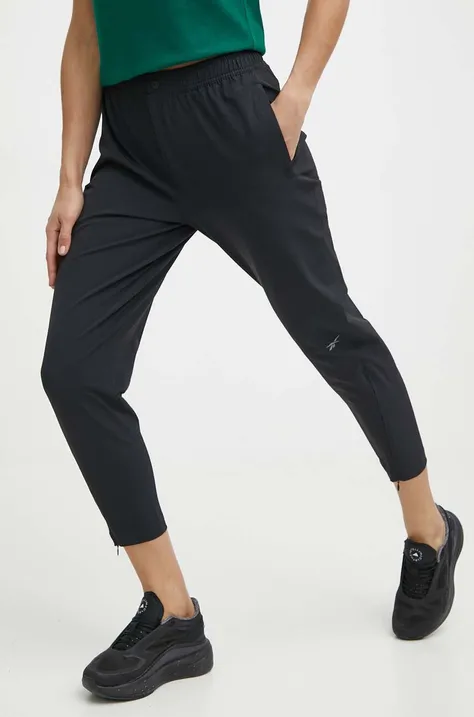 Reebok pantaloni de antrenament Active Collective culoarea negru, neted, 100075381