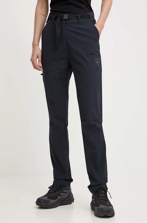Rossignol spodnie outdoorowe kolor czarny RLMWP34