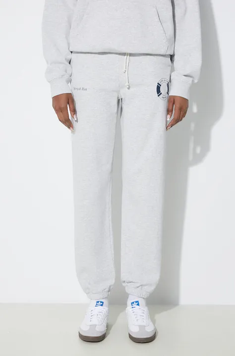 Спортивні штани Sporty & Rich Buoy Sweatpants колір сірий з принтом SW1071HG