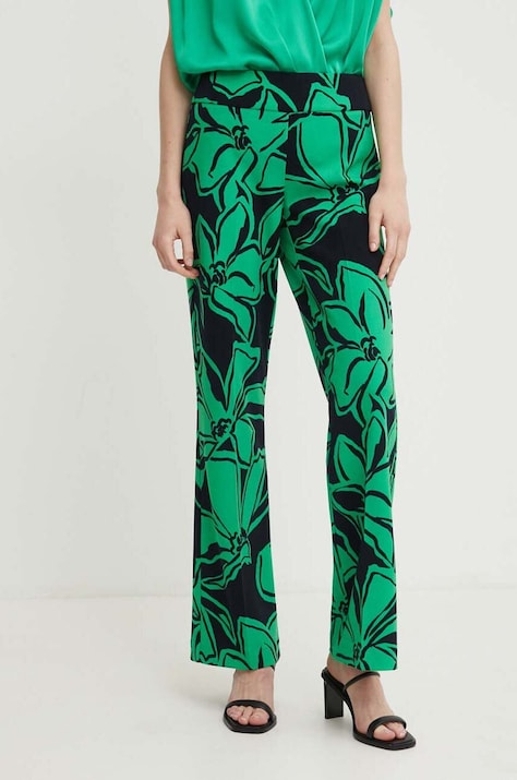 Штани Joseph Ribkoff жіночі колір зелений пряме середня посадка 241254