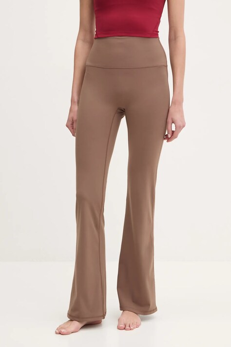 JOYINME pantaloni Flare femei, culoarea bej, neted, Flare