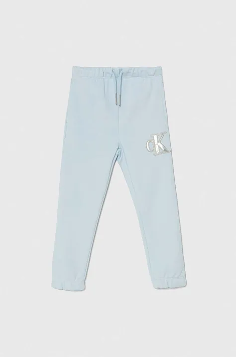 Детские спортивные штаны Calvin Klein Jeans с аппликацией