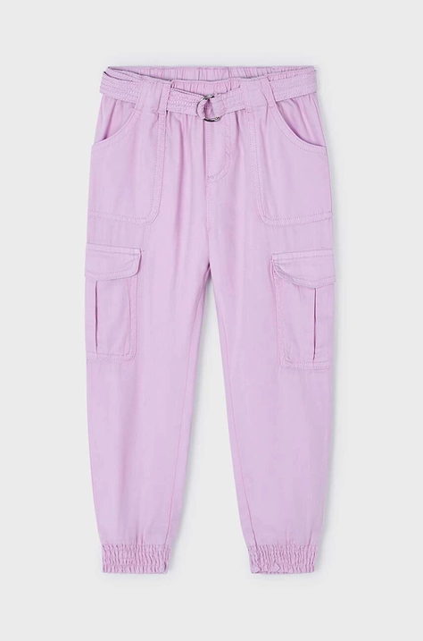 Mayoral pantaloni per bambini colore violetto