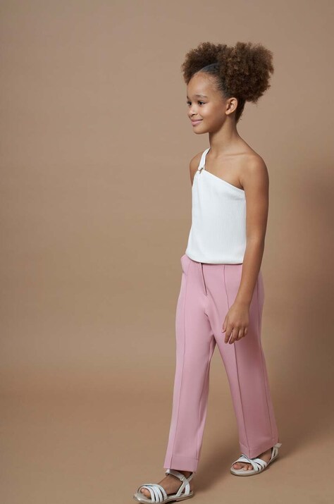 Mayoral pantaloni per bambini colore rosa