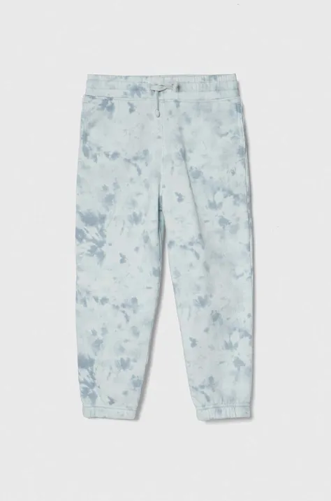 Abercrombie & Fitch spodnie dresowe dziecięce kolor niebieski wzorzyste