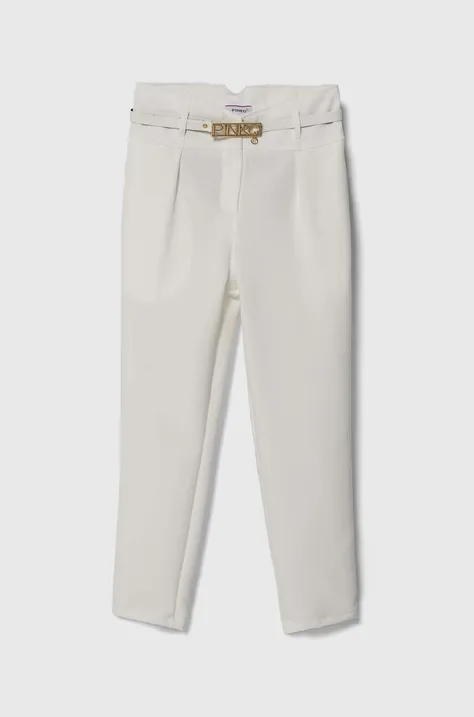 Παιδικό παντελόνι Pinko Up χρώμα: άσπρο