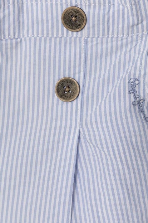 Дитячі бавовняні штани Pepe Jeans OLLIE — SS24-SPG053, блакитний — фото 3