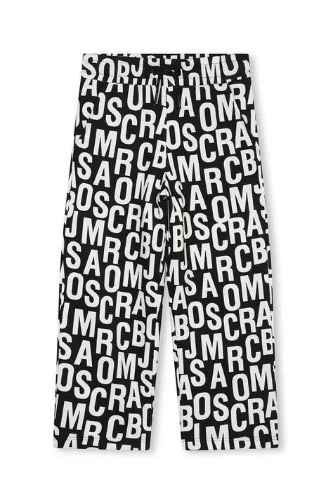 Marc Jacobs spodnie dresowe dziecięce kolor czarny wzorzyste