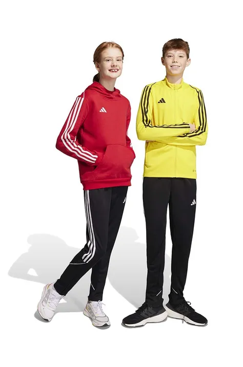 Detské tepláky adidas Performance TIRO23 L PNT Y čierna farba, s nášivkou