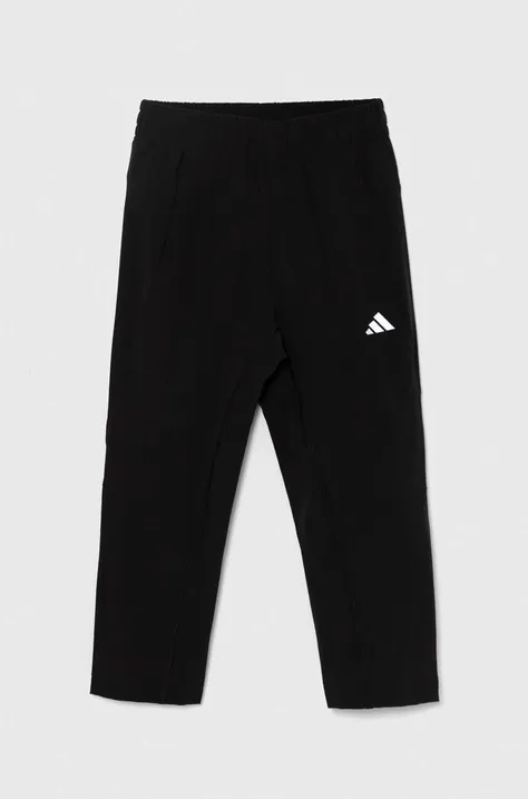 adidas pantaloni de trening pentru copii culoarea negru, neted